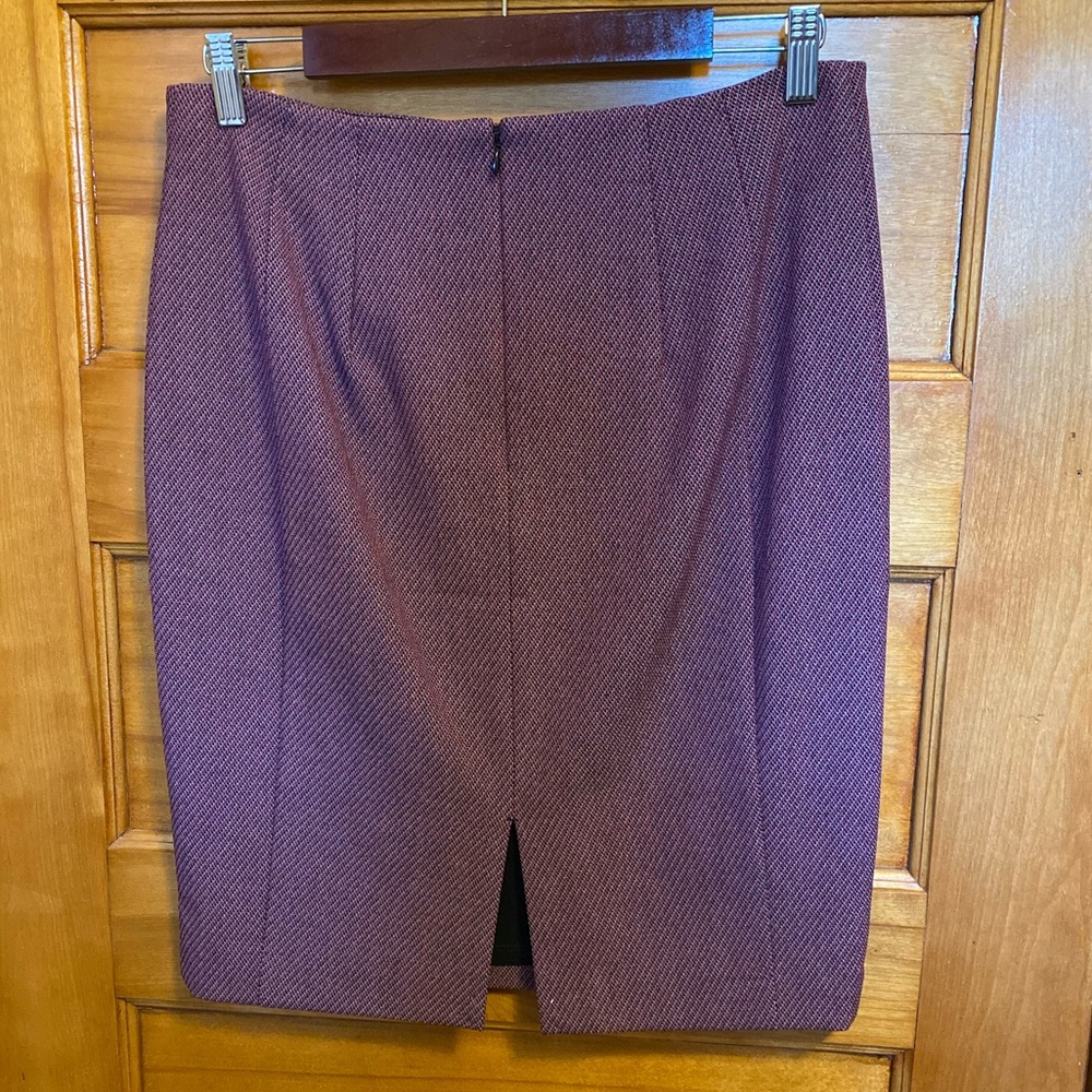 Express High Waisted Twill Seamed Pencil Skirt - Picture 6 of 7